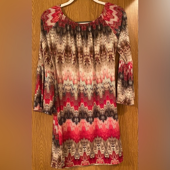 Multi-Color Printed Dress - Picture 2 of 5